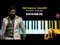 KGF Chapter 2 - Rocky Bhai Intro Mass BGM Piano Cover with NOTES | AJ Shangarjan | AJS