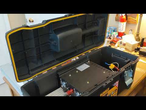 The Dewalt Rolling Tool Box, Scooter Batteries & Inverter - What will fit?