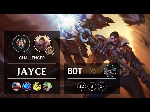Jayce Bot vs Caitlyn - NA Challenger Patch 9.17