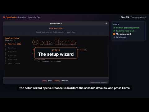 Install OpenCrabs on Ubuntu/Linux in 3 minutes