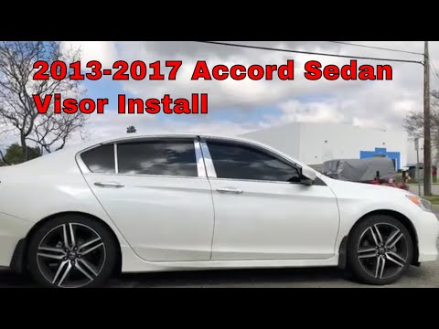 DIY: How to Install WELLvisors on HONDA ACCORD SEDAN 13-17 window visors