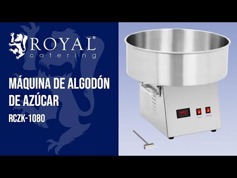 vídeo - Máquina de algodón de azúcar - 52 cm - 1200 W - acero inoxidable