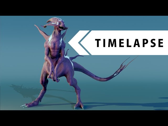Maya tutorials creature modelling sculpting texturing in timelapse by Hokiroya 