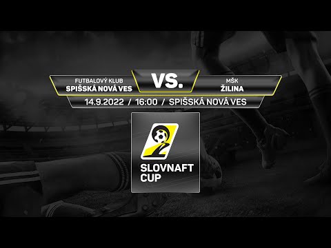 Slovnaft Cup 2022/2023 - 3.kolo: FK Spišská Nová Ves - MŠK Žilina (zostrih)