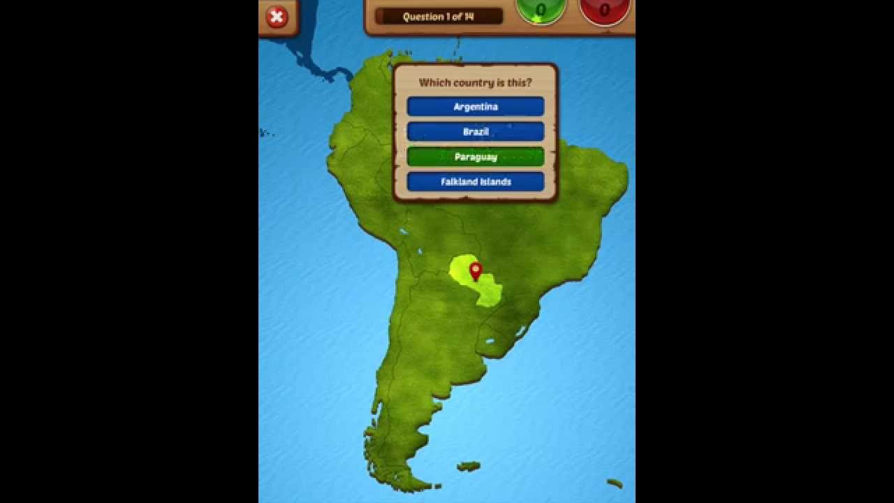 GeoFlight South America - Educational geography app for Android & iOS