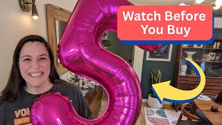 Hot Pink 5 Balloon, Number Balloons 40 Inch Review - Watch Before You Buy!