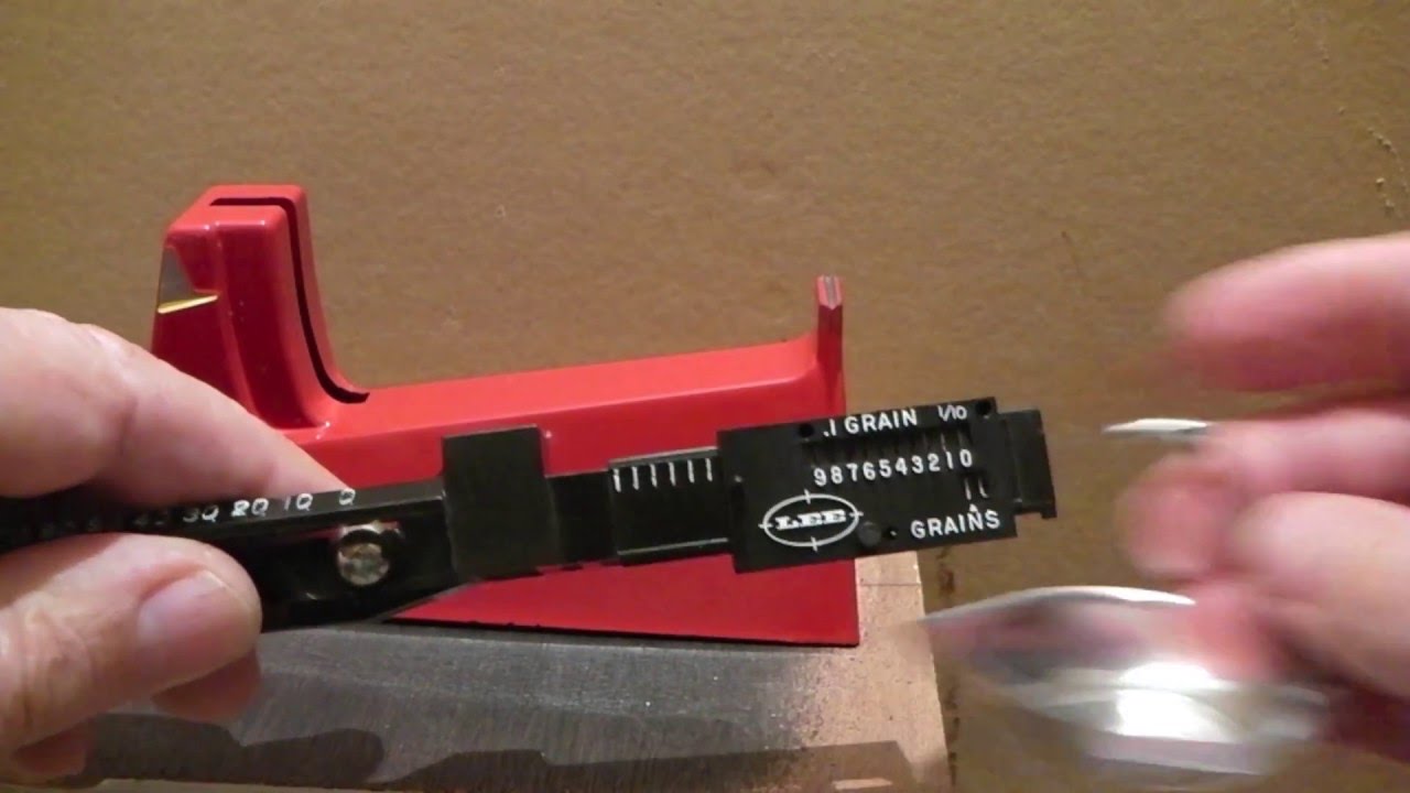 Lee powder scale,zeroing and using.