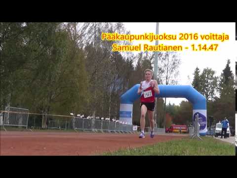 Pääkaupunkijuoksu 2016 voittaja - Samuel Rautianen