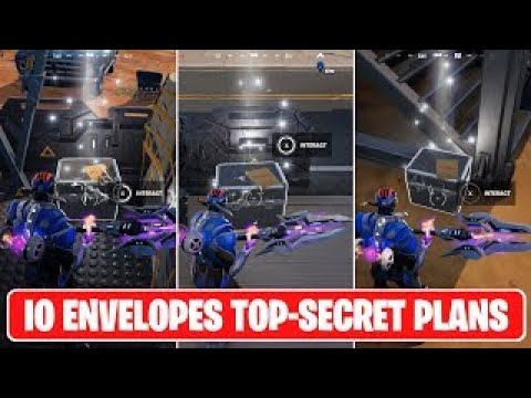 Retrieve IO Envelopes with Top Secret Plans Locations | (Fortnite Chapter 3)