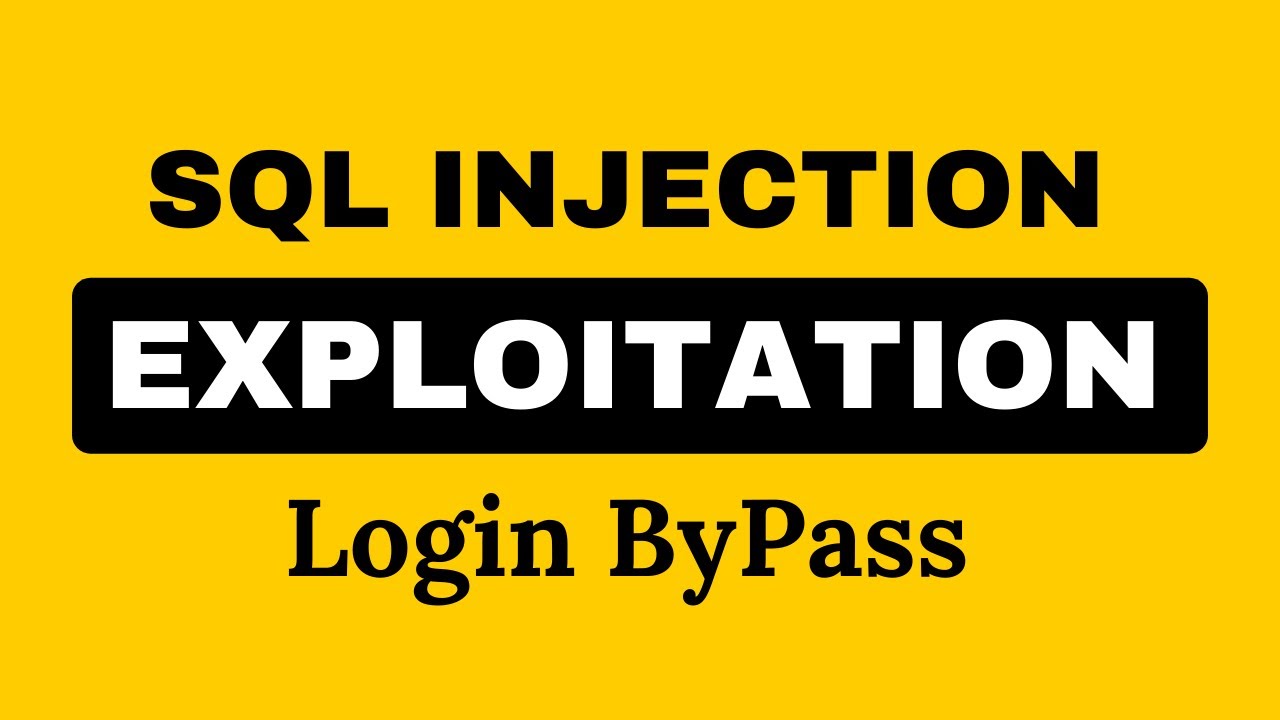 Exploit SQL injection To Bypass Login