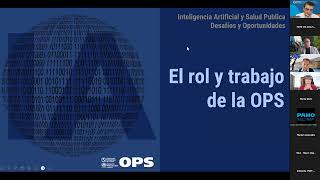 Webinar: Inteligencia Artificial en Salud Pública