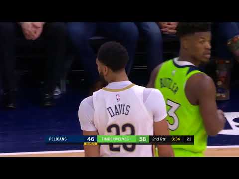 Anthony Davis scores 38 points vs  Timberwolves - 2/3/18
