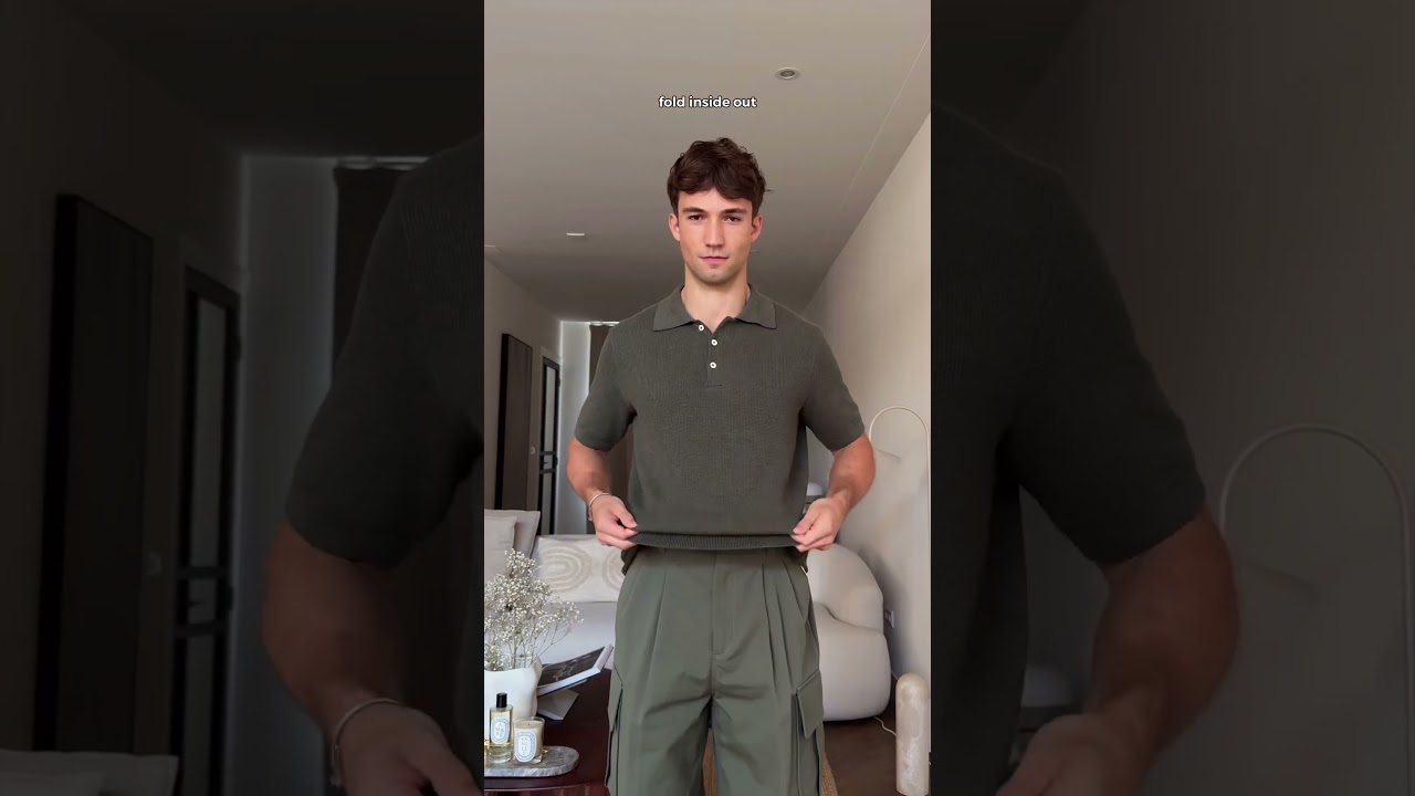 Perfect polo shirt tuck-in 👕 | Will instantly boost your confidence & style #luxuryfashion