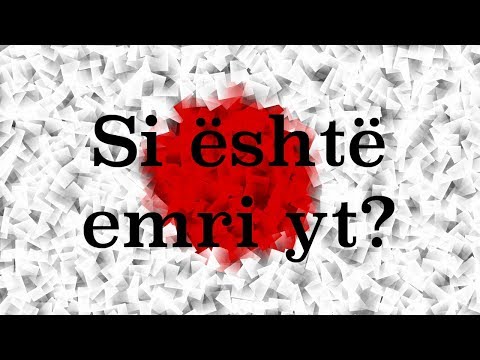 Mësoni japonezët - Si është emri yt?