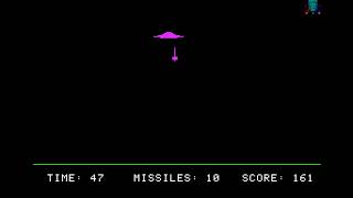 Apple II Game: Saucer Invasion  (1977 Powersoft, Inc.)