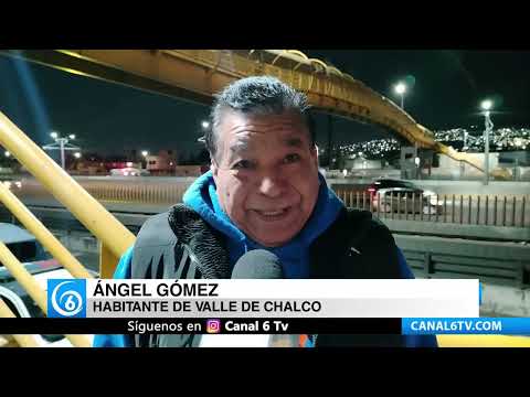 Video: Dirección de Servicios Públicos de Valle de Chalco rehabilita luminarias en puentes peatonales