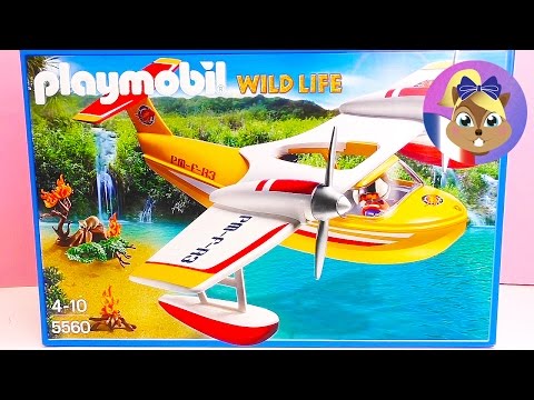Canadair Playmobil Wild Life 5560 – Le pompier éteind les feux - Unboxing
