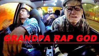 Grandpa Uber Driver KILLS Rap God at 120% Speed!!!