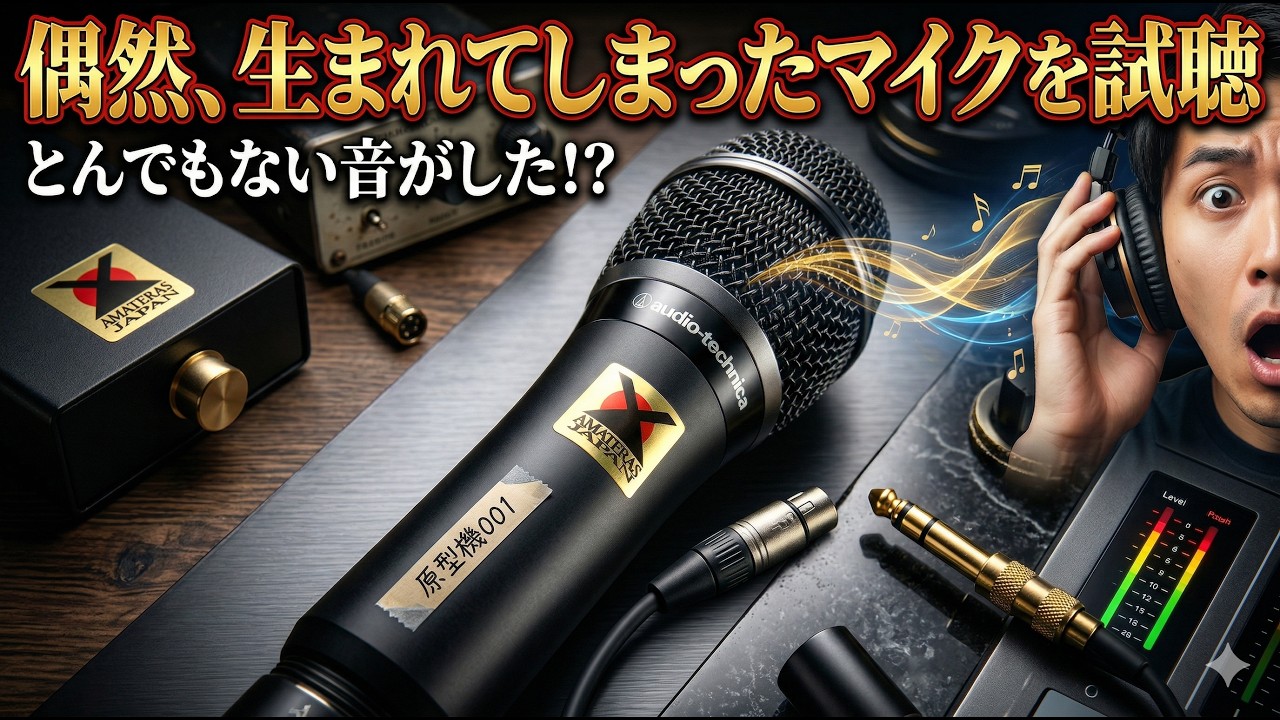 【新機材】手に持てる、本格スタジオクオリティーのコンデンサーマイクが、偶然に誕生しました【AMATERAS 8210】