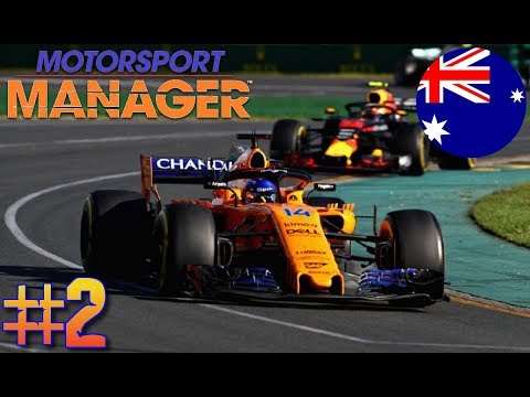 F1 2018 MOTORSPORT MANAGER | PART 2 | FIRST RACE!!!