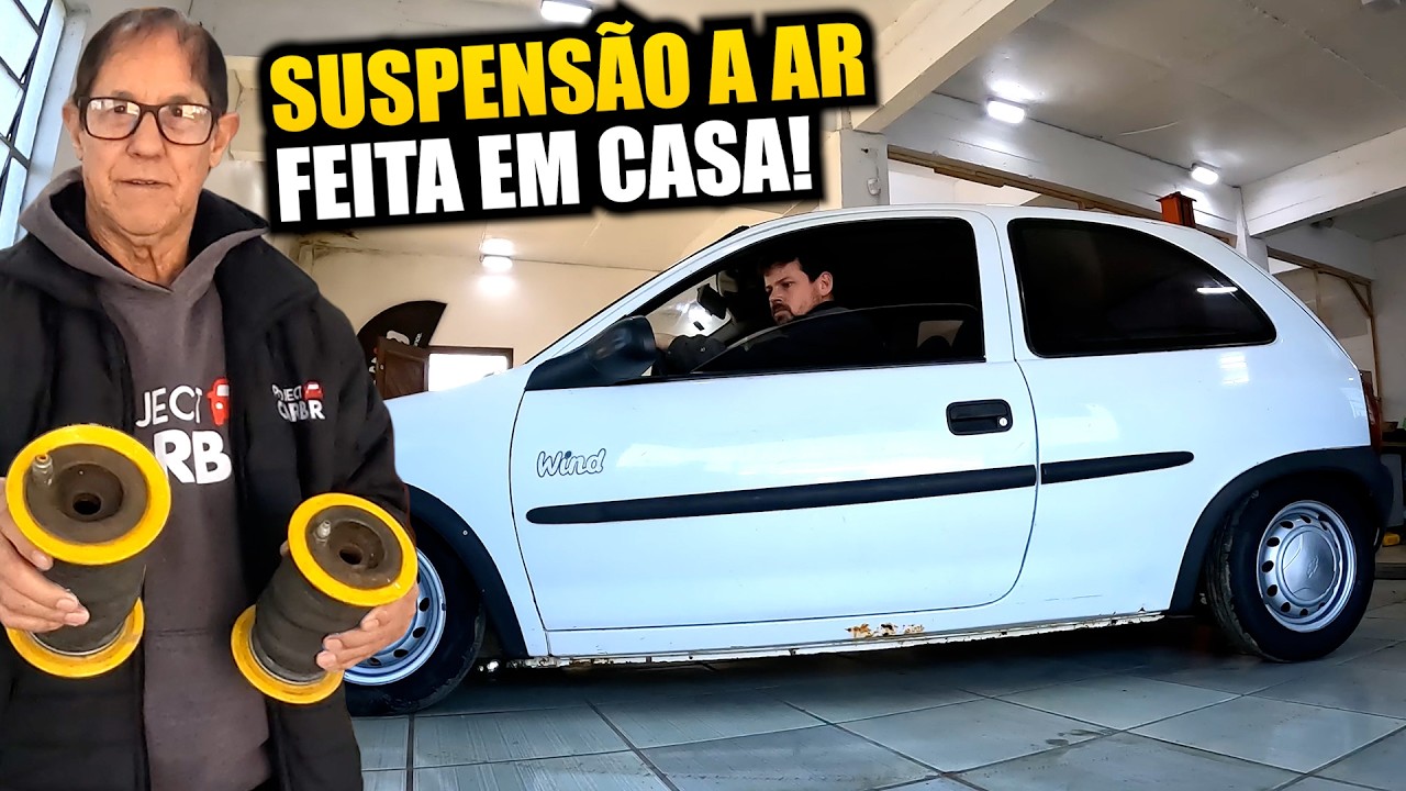 SUSPENSÃO A AR FEITA EM CASA! VAI DAR CERTO? CORSA DO LEILÃO!