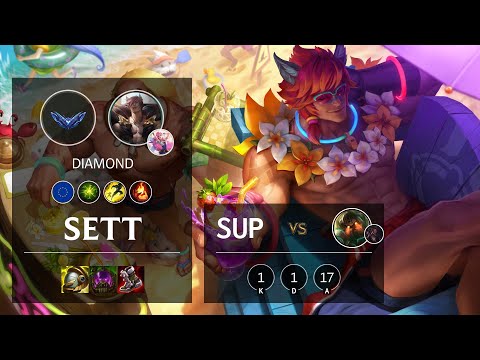 Sett Support vs Nautilus - EUW Diamond Patch 12.1