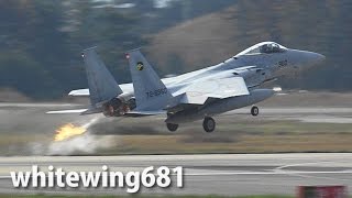 preview picture of video '[航空自衛隊 F-15] JASDF F-15J/DJ TAKE-OFF & LANDING KOMATSU Airbase 航空自衛隊小松基地 2014.11.12'