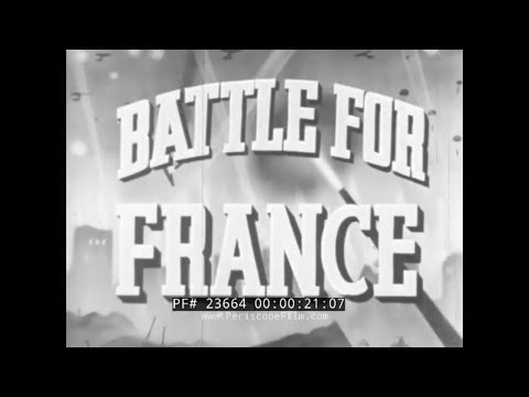 CONQUEST OF FRANCE & SURRENDER  1940  DUNKIRK CASTLE FILMS NEWSREEL  23664
