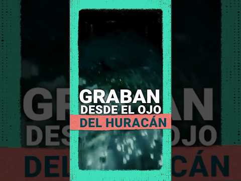 ÚLTIMO MINUTO: Imágenes grabadas dentro del ojo del huracán Melissa a su paso por Cuba