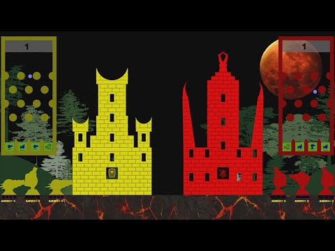 Castle Destruction Marble Race in ALgodoo ☆ The War Day #106-107