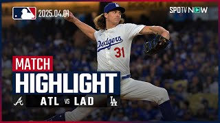 【ドジャースが球団タイ記録となる開幕6連勝！】ブレーブスvsドジャース 試合ハイライト MLB2025シーズン 4.1