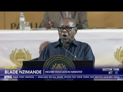 2024 SONA Debate Nzimande disputes Winde's WC unemployment claims