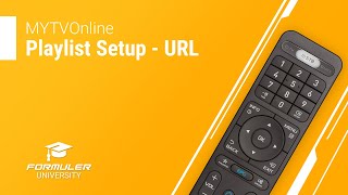MYTVOnline Playlist Setup - URL