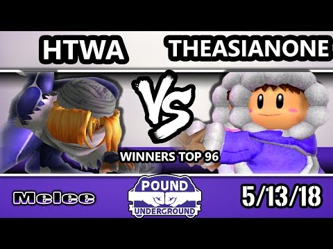 Pound Underground - TheAsianOne (Ice Climbers) Vs. HTwa (Sheik) - Smash Melee Winners Top 96