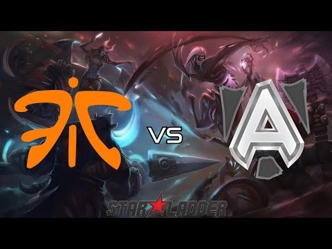 Alliance vs Fnatic teamfight at rosh @ Starladder 8 LAN