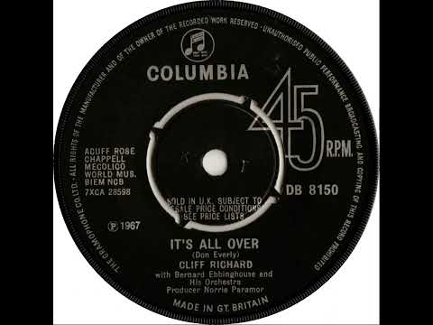 UK New Entry 1967 (78) Cliff Richard - It's All Over