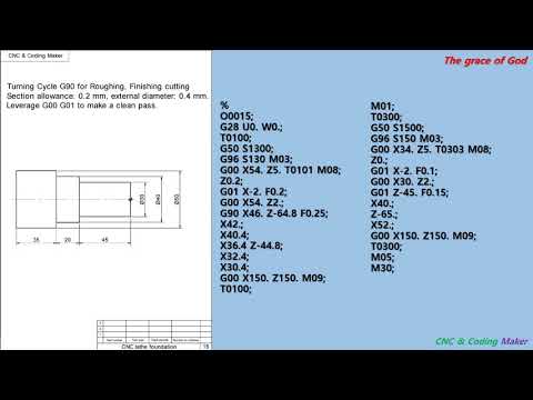 CNC lathe coding 1-20 ALL