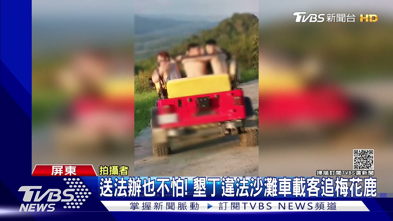 送法辦也不怕！墾丁違法沙灘車載客追梅花鹿