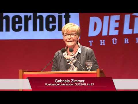 27.10.2018: Gabi Zimmer beim Landesparteitag in Weimar