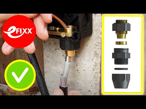 SWA cable termination using a Storm cable gland.
