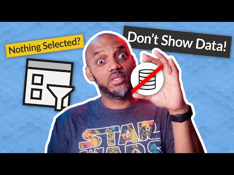 Nothing selected in Power BI Slicer? Then don't show data!