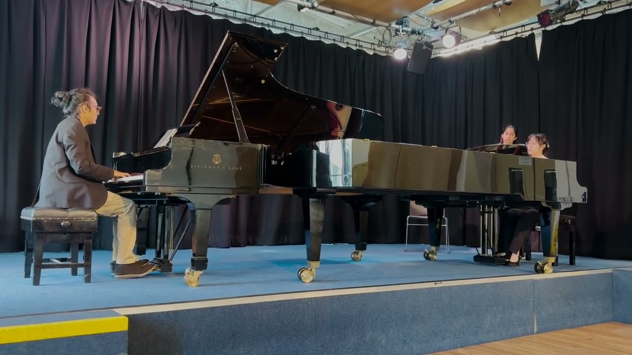 Yashb and Anthea Lau perform Francis Poulenc - Sonata for Two Pianos (1st movement)