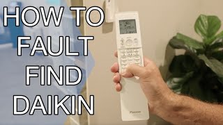 How to fault find a Daikin air conditioner, troubleshoot split system ductless, green light flashing