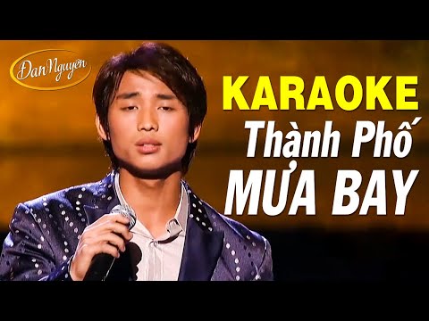 Karaoke THÀNH PHỐ MƯA BAY - ĐAN NGUYÊN | Beat Chuẩn Tone Nam