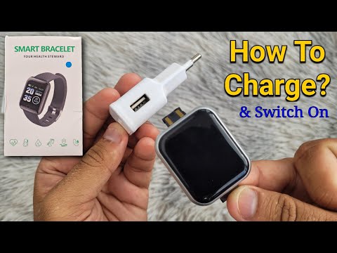 How To Charge Smart Bracelet (Your Health Steward) Watch? | How To Turn On Smart Band?