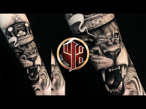 Löwe mit Krone Tattoo By Tattoo Studio Pattos Keppos