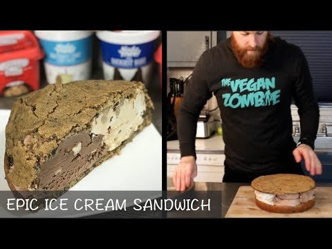 BIGGEST Ice Cream Cookie Sandwich (VEGAN)