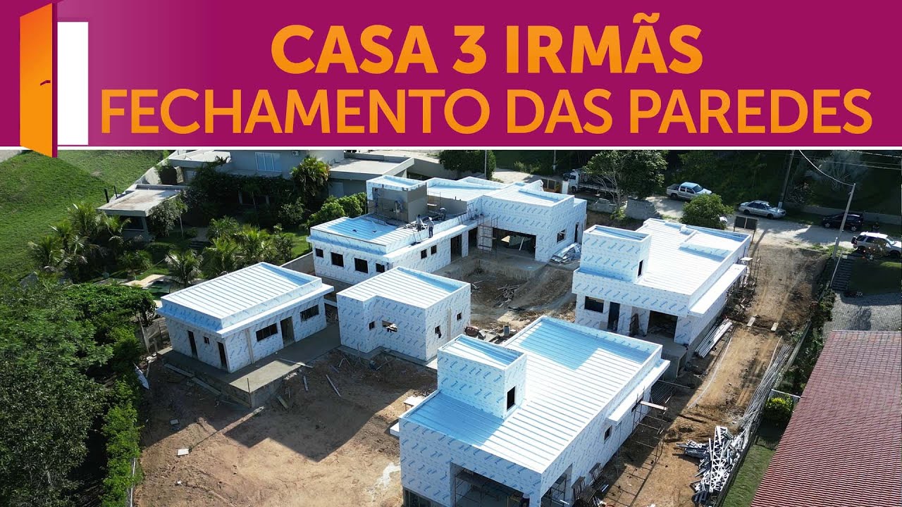 Fechamento interno e externo de uma obra em Light Steel Frame