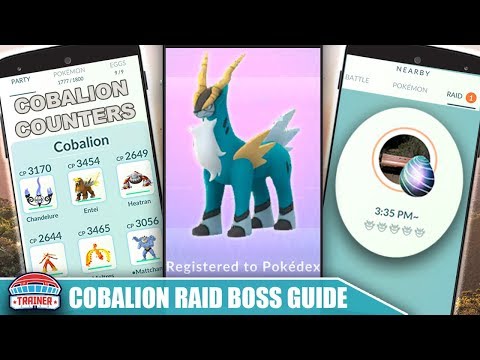 TOP *COBALION* COUNTERS, 100 IV, BEST MOVES + RAID GUIDE FOR FIGHTING STEEL LEGENDARY | Pokémon Go