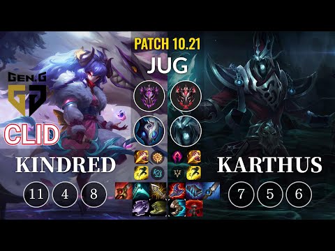 GEN Clid Kindred vs Karthus Jungle - KR Patch 10.21